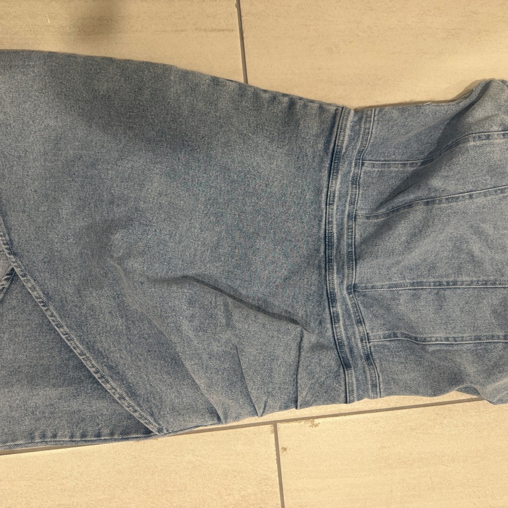 Denim Strapless Dress